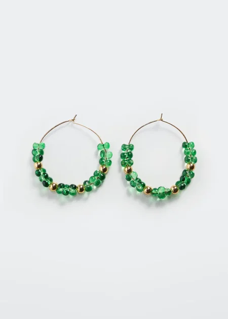 Beaded double necklace